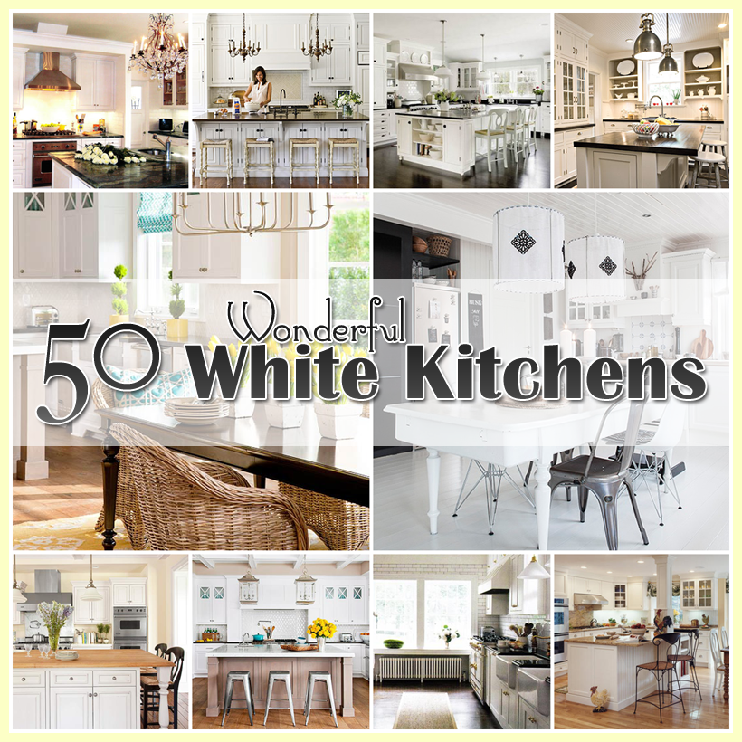50 Plus White Kitchens - The Cottage Market