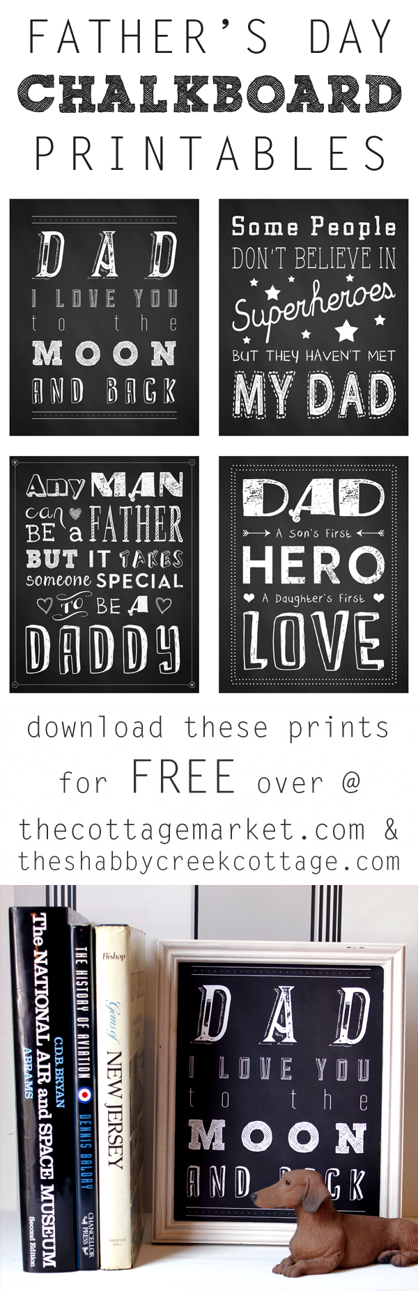 Father's Day Chalkboard Printables from The Shabby Creek Cottage
